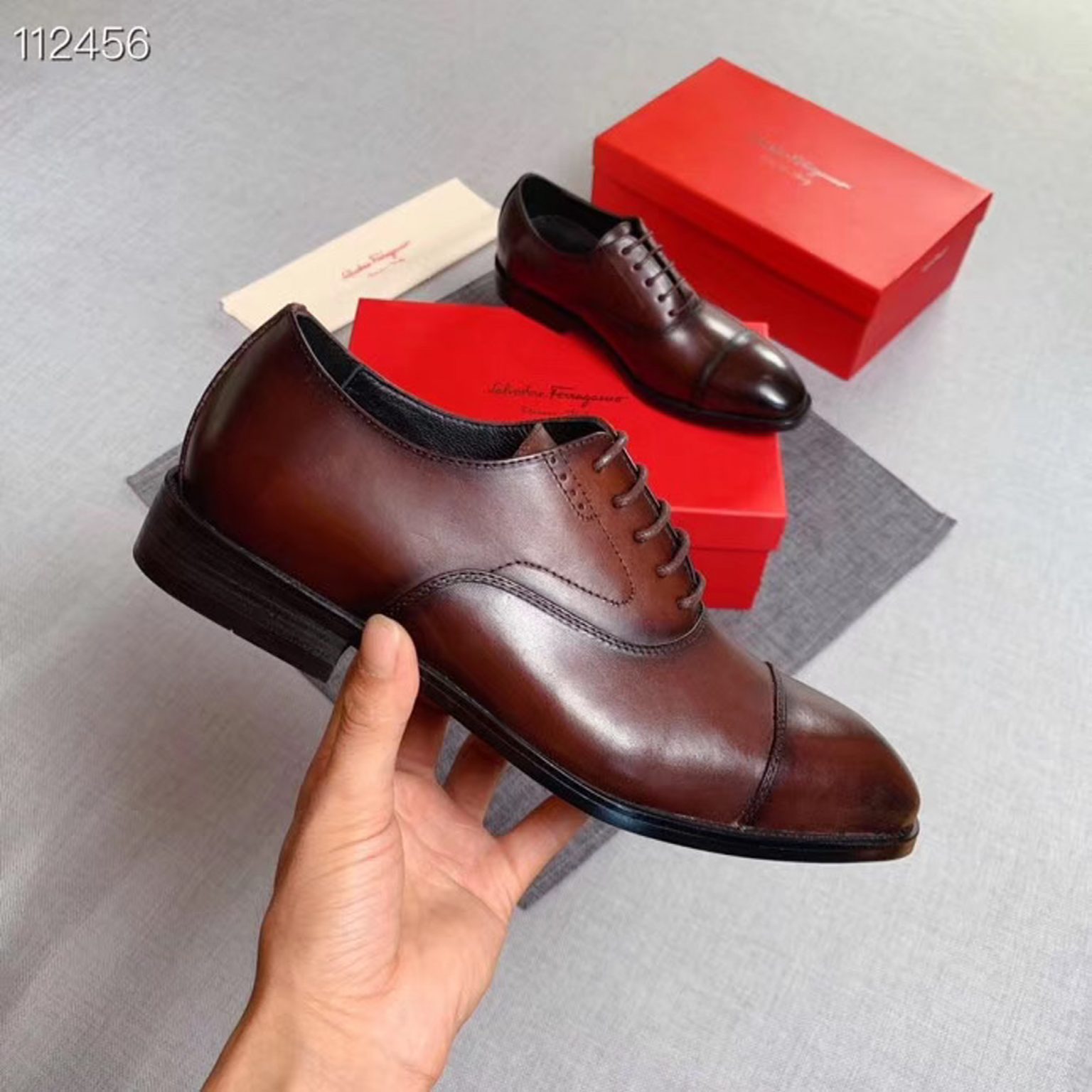 z2161686506670 0828f88d4ae868d2fad894efcbf7f3e2 1536x1536 - Giày nam Salvatore Ferragamo siêu cấp MSSC1421