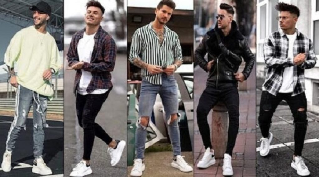 Phối đồ giày Mcqueen với quần jeans