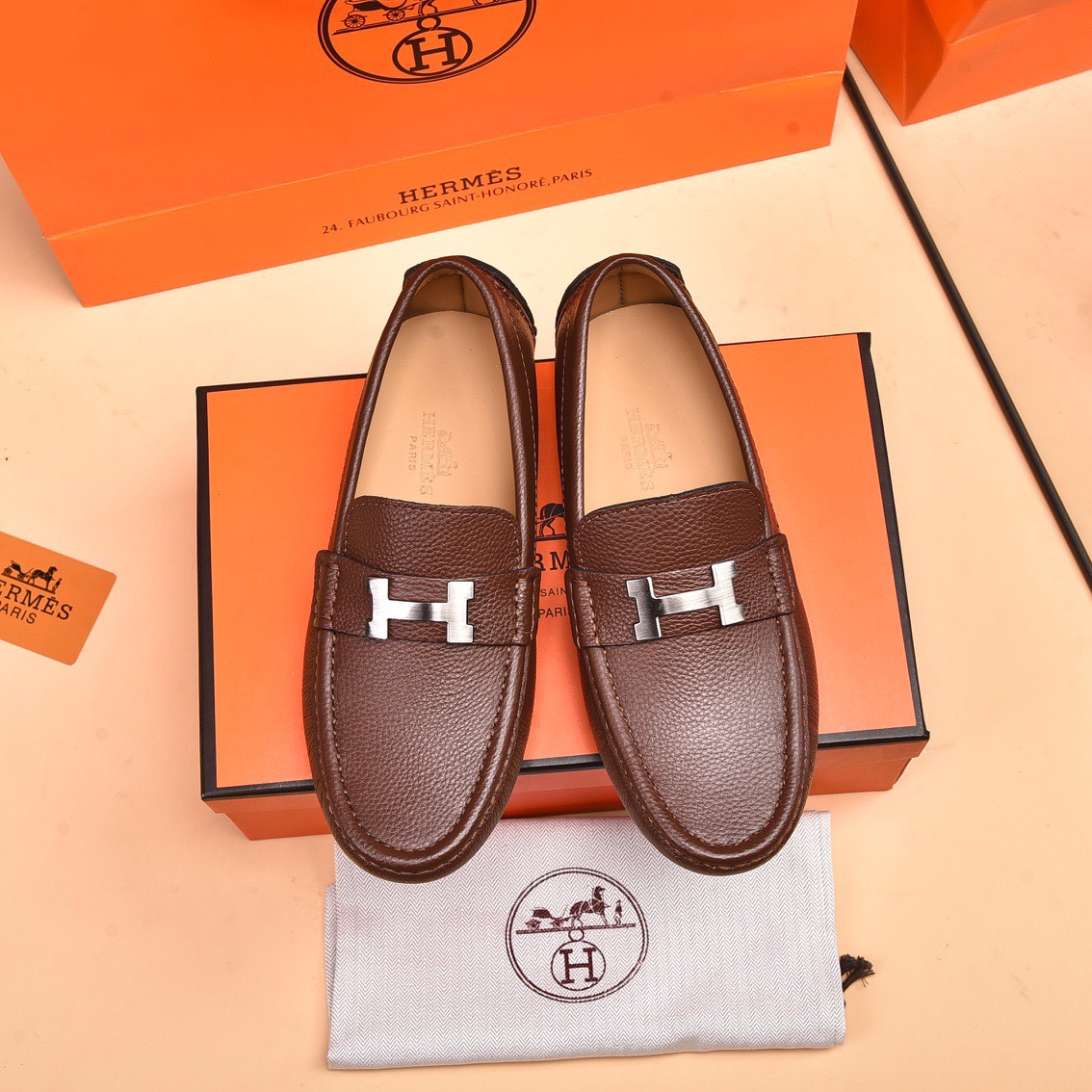 z3247013793232 fc74917a7d12278c44e8fb780d64debf - Gi&agrave;y Nam Hermes Si&ecirc;u Cấp GNH2293